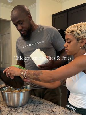 What did you have for dinner ?   Brenton requested homemade chicken sandwiches & fires. The meal was a 10/10 🔥 but tell my why he has already put in tomorrows request (we’re having dinner at my parents tomorrow) . #cookwithme #dinner #eveningvlog #familyof6 #georgia 