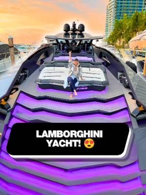 It has the same interior as the supercar 😍🔥#lamborghini #yacht #supercar #boat #supercarblondie