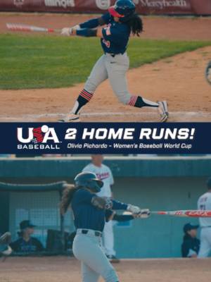 Olivia Pichardo was LOCKED IN 🔒 💥 #usabaseball #baseballtiktok