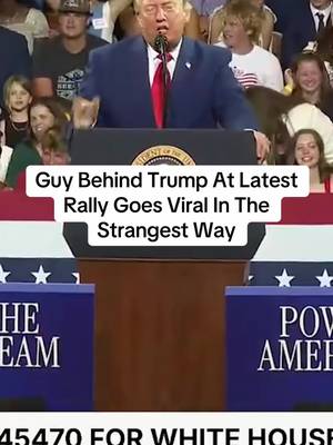While President Donald Trump was spouting his usual nonsense at a rally in Georgia, he was upstaged by an audience member behind him who secretly showed off what is a pretty decent Trump impression.