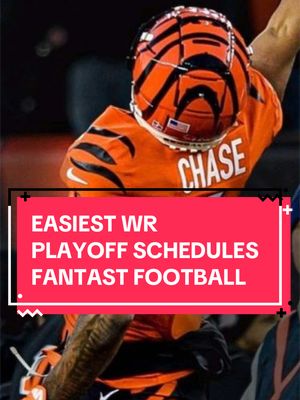 The easiest wide receiver playoff schedules in fantasy football #fantasyfootball #fantasyfootballtips #fantasyfootballadvice #fantasyfootballdraft 