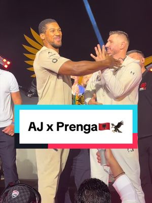 Anthony Joshua and Kristian Prenga have nothing but respect🇦🇱🦅 #anthonyjoshua #kristianprenga #joshuaprenga #boxing #matchroomboxing 