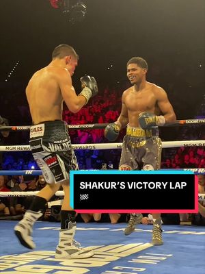When Shakur took a victory lap vs Valdez 🏁 #shakurstevenson #boxing #toprank 