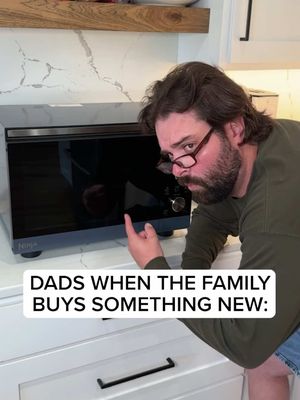 Dad did the exact same thing when they got a dog #NinjaPartner #NinjaCrispiMicrowave @Ninja Kitchen 