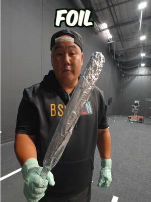 Aluminum Foil vs Baseball. BL101 upto 40% Back to school sale is live now! #baseball #challenge #fypシ゚