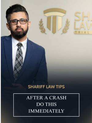 After a car accident, what someone does in the first few minutes can make a major difference, both for their health and for any claim that follows. Three steps matter most. First, safety comes before anything else. Check for injuries immediately and call 911, even for accidents that seem minor. Official reports and emergency response can become critical documentation later. Second, document the scene thoroughly. Photos of vehicle damage, license plates, road conditions, and the surrounding area capture details that memory alone can’t. This evidence often becomes essential if fault is disputed or an insurance company tries to minimize what happened. Third, get a medical evaluation right away, even without visible injuries or pain. Conditions like whiplash, concussions, and internal injuries frequently don’t show symptoms until hours or days later. Waiting to seek care can also give insurance companies room to argue the injury wasn’t caused by the accident. These steps protect health first, but they also build the foundation of evidence needed if a claim is filed down the road. Follow Shariff Law for what to do in the critical moments after a crash. #injurylawyers #lawyers #texasinjurylawyers #houstonlawyers  #caraccident 