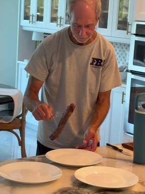 Chaos in my Mom and Dads house tonight over cooking a steak….