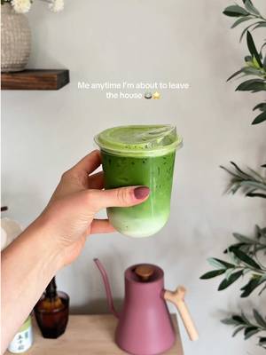 Matcha to go🍵⭐️ Recipe: - 3-4g matcha  - 2-3 oz water  - 1 tbsp lavender syrup  - Ice  - milk  Enjoy 🫶🏼 #matcha #matchalatte #homebarista #matchalover 
