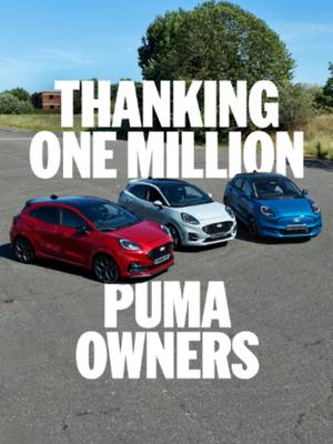 Congratulations to the one millionth Ford Puma owner. And the 999,999 before them. @mattbentley_ #FordPuma