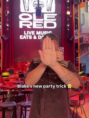 What better way to celebrate National Tequila Day than with the boss man's newest party trick 😅 @blakeshelton