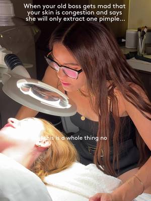I can’t believe @Cristina Giraldo came in with congested skin and actually believed me when I said I wasn’t going to do extractions. 😂🤍⁠ ⁠ Let’s be honest...she should know me better by now.⁠ ⁠ Extractions are one of my favorite parts of a facial because they help clear congestion and leave your skin looking and feeling so much cleaner. And don’t worry kids no one leaves this office without SPF, but she’s never leaving the office and I locked her in a dark room.⁠ ⁠ Safe to say...I couldn’t resist.