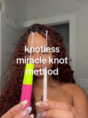 how to: knotless method for feeding in crochet hair #miracleknot 