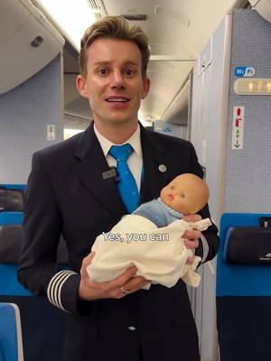Tiny traveller, big journey. 👶🌍 Everything you need to know about our onboard bassinet for babies. #KLM #RoyalDutchAirlines #TravellingWithKids
