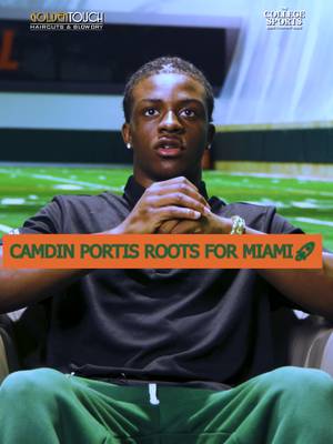 He was born to be a Cane. Camdin Portis was ALWAYS going to The U🔥💪 Presented by Golden Touch Cuts  👉 LinkTree in Bio for Full Episode on All Platforms • • • • #ItsAllAboutTheU #Canes🙌 #MiamiHurricanes #TheU #miami @The College Sports Company @Canes Connection @Miami Hurricanes 
