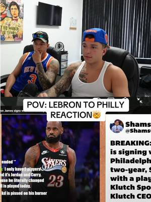 LEBRON TO 76ers IS CRAZY🤯 @JojoScarlotta #fyp #lottagang #scarlottatwins 