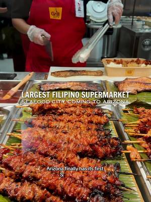 🇵🇭🛒 Largest Filipino supermarket is opening in Arizona! Seafood City is more than just a supermarket, this 66,000-square-foot Chandler location is home to the largest Seafood City Food Hall in the company, featuring nine dining concepts with everything from crispy lechon and Filipino barbecue to halo-halo, baked goods, and fresh seafood dishes. The food hall seats more than 300 guests, making it the of the largest food hall out of all locations.  The market itself is stocked with thousands of Filipino and Asian grocery items, a massive fresh and live seafood department, and complimentary fish cleaning and in-store frying with every seafood purchase!  Doors officially open July 30 at 9am at Chandler fashion center.  @seafoodcityofficial  📍3111 W Chandler Blvd Suite 04A, Chandler, AZ 85226 #filipinofood #asiangrocery #filipinomarket 