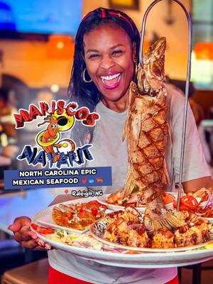 🗣 NC, MUST TRY Mexican Seafood 😱 If you love Seafood with a little Spanish flare, Raleigh has a Seafood joint that specializes in seafood concoctions and we tried it, and it didn’t disappoint! We’ve driven right by this place so many times, just like many of you but let us tell you… this spot is worth stopping for! It came highly recommended by a bunch of you. We got curious when we saw that they had 1,350 Google reviews and managed to have a 4.2 average! These guys focus on coastal Mexican cuisine featuring a mix of traditional piping-hot seafood skillets, cold raw bar items, and elaborate platters designed to share! ENOUGH said, your turn to get 🅃🅁🄰🄿🄿🄴🄳!  PROTIPS: ‼️ The Seafood Platters are MASSIVE 🍹 FULL BAR 😁 Groups are welcome! Lots of seating!  🚗 Free Parking   🍰 The Red Velvet Cake Cheesecake is a HIT!    ••••••••••••••• 📍 @mariscos nayarit        3351 Cypress Plantation Trl, Raleigh, NC ••••••••••••••• #nccheck #explorepage #raleighnc #nctiktok #fyp ⁣⁠               