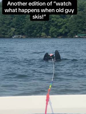 Old guy Water skiing on Blue Lake near Minocqua Wisconsin. #waterskiing #minocqua #minocquawisconsin @TheBattle @Cate Schmidt @tomschmidt403 @Cate @cam 