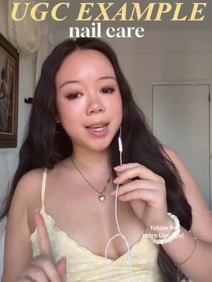 Here is a UGC example I did for client and nail care I have gotten so many clients specifically with nails just because some of my videos have performed really well when you specialize in a smaller Eng and Beauty it’s a lot easier to get collaborations!  #creatorsearchinsights #ugccontentexamples #ugctips #ugcexamples #ugccommunity 