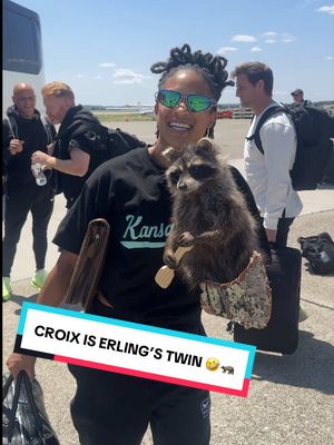Hey @Erling Haaland, we see your #raccoon & raise you @Croix’s rowing raccoon 🤣🦝 #erling #erlinghaaland #funny #kansascity 