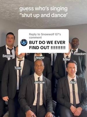 Replying to @Snowwolf G7 Did you guess who was behind “Shut Up and Dance” before the reveal? 👀 #guesswhossinging #guesswhossingingchallenge #acappella #walkthemoon #shutupanddance