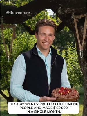 This guy went viral for “cold caking” people and made $120,000 in a single month 🎂💰 William Lindholm starts a business automating birthday cake deliveries for companies.  It works in Norway, but then he moves to San Francisco and hits a problem: American companies don't really celebrate employee birthdays.  So he needs a new angle. Cold emails are dead, he realises.  People get a thousand of them and nobody reads them anymore.  So instead of sending emails, he starts sending cakes. ✓ Mails seven cakes to the biggest VCs in Silicon Valley, A16Z and Sequoia included, all on the same day ✓ Has them show up at the offices unannounced, and books five meetings that same day ✓ Gets startups flooding in wanting to send their pitch deck on a cake to investors ✓ Prints the deck as a QR code on the cake, so investors scan it and founders actually land meetings Cake business dies in the US → cold emails are dead too → sends cakes instead → seven cakes to top VCs → five meetings same day → 1,000 cakes and $120K in a single month. Sometimes the way to get noticed is showing up in a form nobody can ignore. What would you send instead of an email that people physically couldn't ignore? 🤔 #Business #Daymaker #Marketing #Success #Entrepreneur 