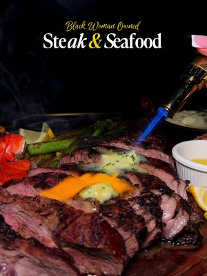 There’s a new restaurant in Houston that did not come to play! Check out Jordyn’s Steak & Seafood!  #houstonrestaurants #houstonfood #htx #houston #fyp 