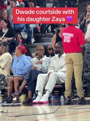 A father-daughter WNBA All-Star weekend 🥹 #dwyanewade #WNBA #NBA #zayawade 