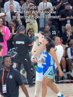 Let's go @Azzi Fudd!  #wnbaallstar #WNBA #3pointshooter #azzifudd #dallaswings @Dallas Wings 