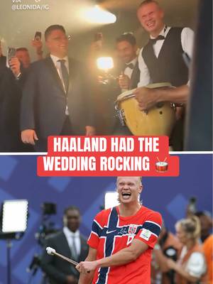 Erling Haaland got everyone involved after breaking out the "Viking Row" at Gianluigi Donnarumma's #wedding 😂🔥 #haaland #erlinghaaland #norway #soccer  (via leonida/IG)