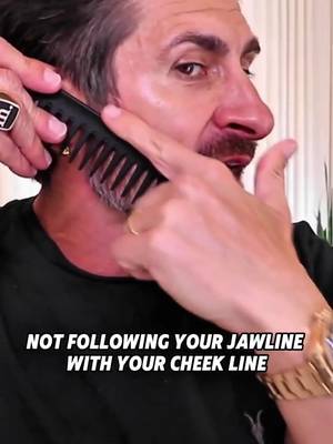 Stop guessing. Follow your jawline.