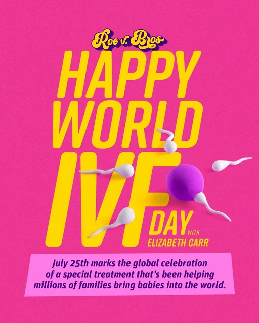 It’s World IVF Day! @ElizCarrIVFkid1 has heard every IVF myth imaginable. Let’s debunk them. Start swiping 🙌💖