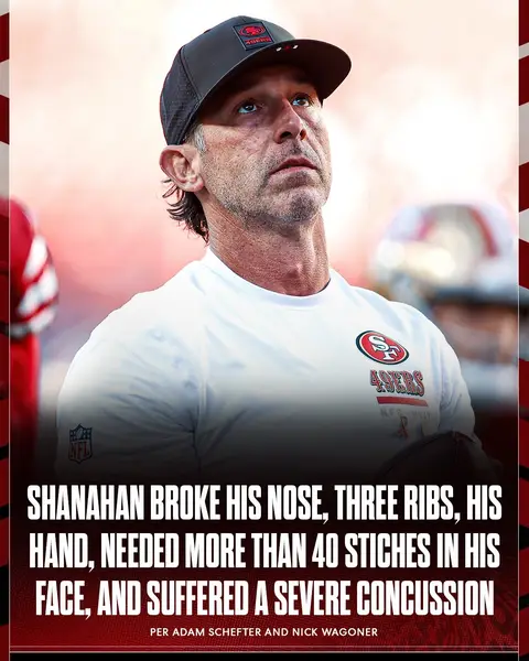 Kyle Shanahan was taken by paramedics to a local hospital, where he spent much of the day before he was released after being involved in a car accident, per Adam Schefter and Nick Wagoner. Palo Alto lieutenant Nicholas Martinez said drugs and alcohol were not involved and no one was cited for the collision. The other driver was not injured. #49ers #breaking #news #sanfrancisco #kyleshanahan 