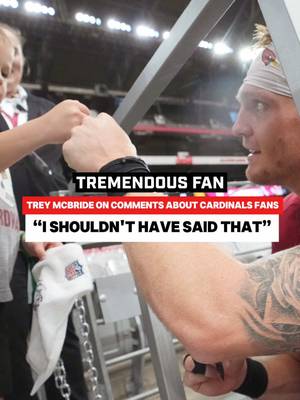 Trey McBride apologizes for saying Arizona has no fans
