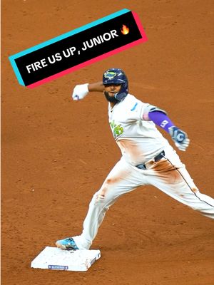 FIRE US UP, JUNIOR!!! #RaysUp #MLB #JuniorCaminero #TampaBayRays 