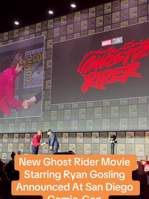 Marvel Studios announced a new #GhostRider film directed by Shawn Levy coming to theaters in 2028. #marvelstudios #movietok #ryangosling #marvel 