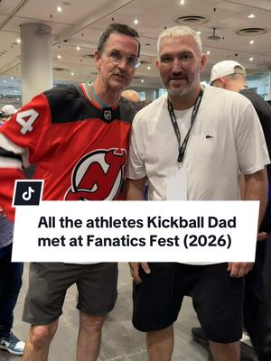 Kickball Dad made some cool new friends at Fanatics Fest this year 😎 #fanaticsfest #athletes #nfl #football 
