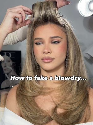 Straightener + round brush + rollers… but the real MVP is Kérastase Elixir Ultime Hair Oil. Before styling: adds heat protection, smooths frizz, boosts shine & makes the hair glide. Use a straightener with a round brush at the same time. Curve the ends under with the straightener. Roll the brush under while the hair cools. Set in rollers. Finish with another drop of Elixir Ultime to smooth flyaways to seals the cuticle, tames flyaways, enhances shine & helps your blowout look last longer. Save this for your next hair day @Kérastase #ad