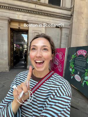 Spotted on the Duke of Wellington on statue… a BOSTON traffic cone!! #solotravel #glasgow #boston 