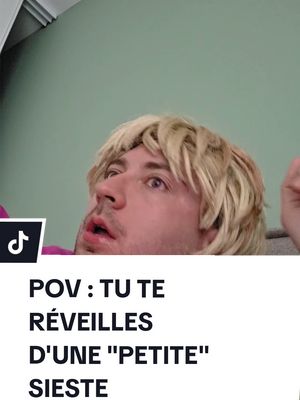POV : TU TE RÉVEILLES D'UNE "PETITE" SIESTE #sieste #sketch #humour 