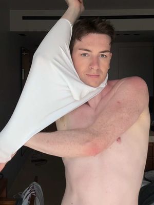 🦞 trying on this gucci seamless tank top from Demnas primavera collection #gucci #demna 