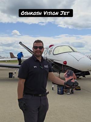 Detailing a vision jet at Oshkosh! #PlaneDetailing #AviationDetailing #AircraftDetailing #ADA #eaaairventure 