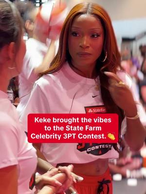 You know we had to put a mic on Keke Palmer during the State Farm Celebrity 3 Point Contest.