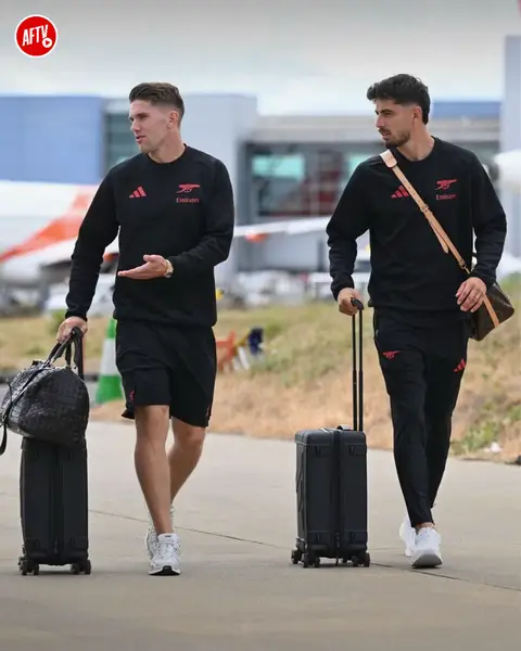 Arsenal are heading to Girona to kick off our warm-weather training camp! ☀️🇪🇸 Viktor Gyökeres, Kai Havertz and Piero Hincapié are all travelling with the squad after featuring at the 2026 FIFA World Cup. 💪