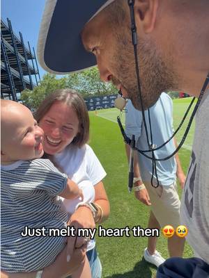 Just day dreaming of our kids with Coach Dad one day❤️😭 #fy #fyp #coach #nfl #trainingcamp 