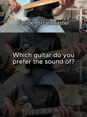Which guitar do you prefer the sound of? It’s a big one here, a face off between arguably the 3 most iconic electric guitars of all time, a Fender Stratocaster VS a Fender Telecaster VS a Gibson Les Paul 🎸 Starting with riff number 1, a bit of crunch, Layla by Derek and the Dominos Then riff number 2, squeaky clean, Stairway to Heaven by Led Zeppelin and I have to say I do like the warmth of the Les Paul here! Finally, riff 3, going heavier with Master of Puppets by Metallica, an iconic one which I swear never sounds bad on any guitar really 👀 So which guitar do you prefer? Do you have a preference per riff? Or does one seem to do them all better than the others? 🤔 #guitarriff #guitarriffs #fenderstratocaster #fendertelecaster #gibsonlespaul 