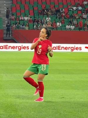 𝐒𝐀𝐊𝐈𝐍𝐀 𝐃𝐈𝐊𝐈 𝐎𝐔𝐙𝐑𝐀𝐎𝐔𝐈 with that iconic celebration. 🤩 @Sakina Ouzraoui  #DimaMaghrib 🇲🇦
