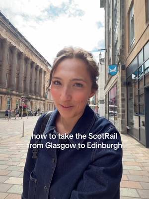 How to take the @scotrail_official train from Glasgow to Edinburgh - super easy and highly recommend! #solotravel #glasgow #Scotland #scotrail #edinburgh