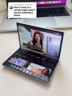 Replying to @panda lets tryyy ittt #samsungzfold8 #isadoestech 