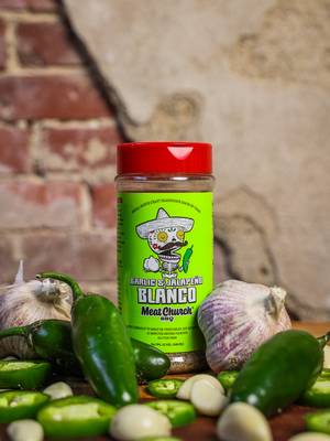 Announcing Garlic & Jalapeño BLANCO! If you like BLANCO, you're going to love Garlic Jalapeño BLANCO. I started working on this seasoning last Summer. I added jalapeño and increased the garlic in our OG BLANCO. It took a lot of tweaking, testing & cooking to get it where it is today which I think you’ll find is perfect. It’s not “hot” but rather loaded with amazing flavor. Garlic Jalapeño BLANCO is incredibly versatile. My favorite application is poultry. However, I also love it on steaks, in burgers, on fries, on eggs & hash browns, in ranch dressing & guacamole, on shrimp, venison and vegetables. Garlic Jalapeño BLANCO is available now at MeatChurch.com (link in bio) and at retail outlets. If you can’t find it at your local retail outlet yet, tell them Matt said to get off their asses and to order. I hope you all enjoy it as much as my family does and thank you all for your amazing support!!!